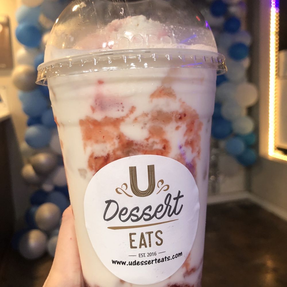 U Dessert Eats - Strawberry Milk Tea Float! - Desserts Near Me - San Diego, California U Dessert Eats - Strawberry Milk Tea Float! - Desserts Near Me - San Diego, California