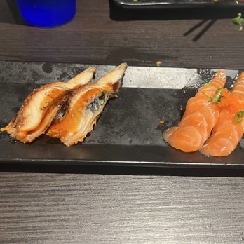 Its Sushi - Unagi and garlic salmon nigiri - Sushi Bars Near Me - Roseville, California Its Sushi - Unagi and garlic salmon nigiri - Sushi Bars Near Me - Roseville, California