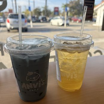 Anvi's Cafe - blue thai tea & peach oolong tea - Vietnamese Near Me - Costa Mesa, California Anvi's Cafe - blue thai tea & peach oolong tea - Vietnamese Near Me - Costa Mesa, California