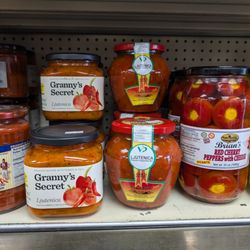 Mak European Delicatessens - Ljutenica, Red Cherry Peppers with Cheese (from North Macedonia)