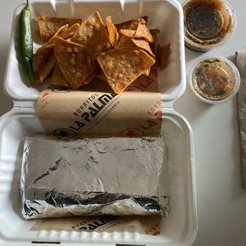 Burritos La Palma - Burritos de Tinga and Deshebrado! Chips and best salsa (larger container). - Mexican Near Me - Los Angeles, California Burritos La Palma - Burritos de Tinga and Deshebrado! Chips and best salsa (larger container). - Mexican Near Me - Los Angeles, California