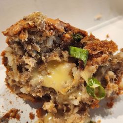 Linney Breaux's Cajun Eatery - Inside of a Boudin ball