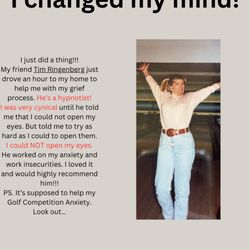 Positive Solutions Hypnotherapy - Skeptical Carolyn responded well to my hypnotic approach to assist her.