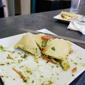 The Crepe Escape Redding - Garden crepe....gone because it was delicious! - Creperies Near Me - Redding, California