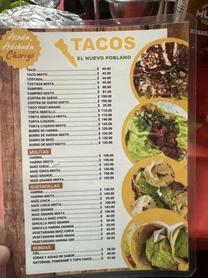 Menu photo 5 Tacos El Nuevo Poblano Tijuana, BCN Menu photo 5 Tacos El Nuevo Poblano Tijuana, BCN