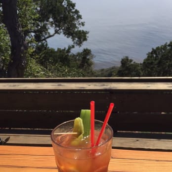Nepenthe - Bloody Mary with views. - New American Near Me - Big Sur, California