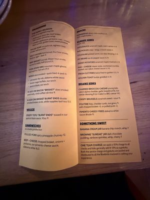 Menu photo 1 Bluebird Barbecue Burlington, VT