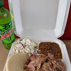 Cole's Southern BBQ - Best Pulled Pork that I have ever had...It was a delicious BBQ with Baked Beans and coleslaw.