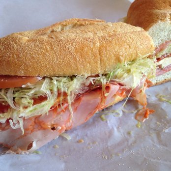 Constantinos Italian Market - Large Romano Sandwich (soppressata, capicola, mozz, roasted peppers, shredded lettuce, tomatoes, vinaigrette) - Salad Near Me - Union, New Jersey Constantinos Italian Market - Large Romano Sandwich (soppressata, capicola, mozz, roasted peppers, shredded lettuce, tomatoes, vinaigrette) - Salad Near Me - Union, New Jersey