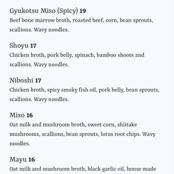 Za-Ya - Ramen menu options - Ramen Near Me - Brooklyn, New York Za-Ya - Ramen menu options - Ramen Near Me - Brooklyn, New York