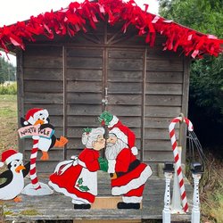 Lazy J Tree Farm - The North Pole for pictures.