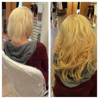 Luxxi Salon - Before and after hair extensions I tip 150 strands done by loren - Hair Stylists Near Me Luxxi Salon - Before and after hair extensions I tip 150 strands done by loren - Hair Stylists Near Me
