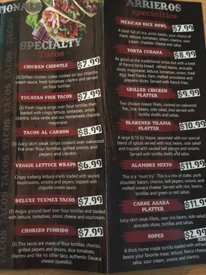 Menu photo 4 Arrieros Taqueria and Grill Lilburn, GA