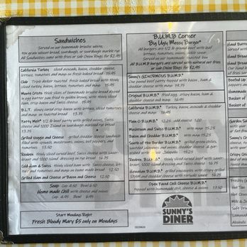 Sunny's Diner - Lunch menu, Feb. 2024 - Breakfast & Brunch Near Me - Happy Valley, Oregon Sunny's Diner - Lunch menu, Feb. 2024 - Breakfast & Brunch Near Me - Happy Valley, Oregon
