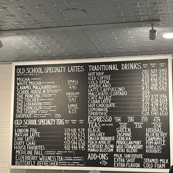 Old School Coffee - Menu - Coffee & Tea Near Me - Lexington, Kentucky