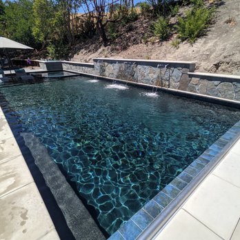 Hawkins Enterprises - Pool with spa and tanning ledge - Pool & Hot Tub Service Near Me - Pacheco, California