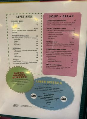 Menu photo 3 Mandito's Tex-Mex Bellaire, TX