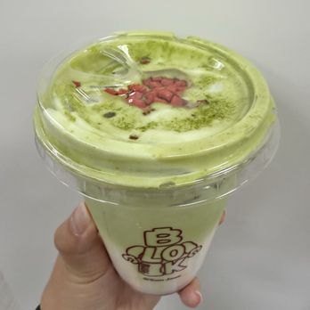 Block Coffee - strawberry matcha latte - Coffee & Tea Near Me - San Jose, California