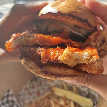 Mono GoGo - Gochujang fried chicken sandwich- it's huge! - Korean Near Me - Lakewood, Colorado Mono GoGo - Gochujang fried chicken sandwich- it's huge! - Korean Near Me - Lakewood, Colorado