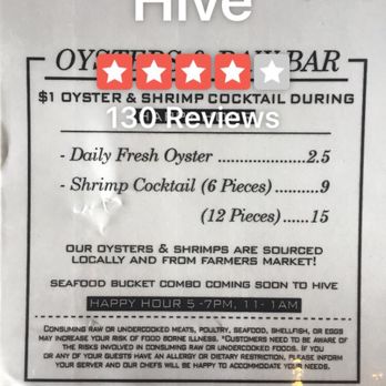 Hive - HH says 5-7. Server says not on weekends, which includes Friday. I guess... - Korean Near Me - San Diego, California Hive - HH says 5-7. Server says not on weekends, which includes Friday. I guess... - Korean Near Me - San Diego, California