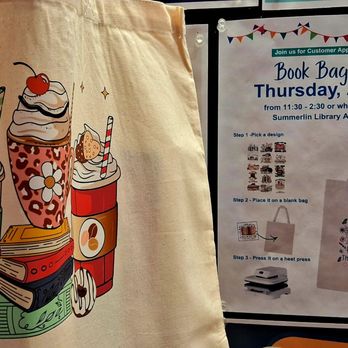Summerlin Library - Customer appreciation week: book bag craft event - Libraries Near Me - Las Vegas, Nevada