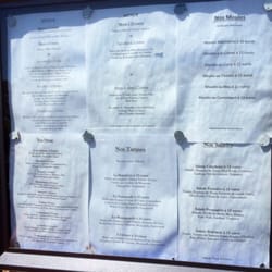 La Barcarole - Les menus