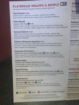 Menu photo 5 World Wrapps Santa Clara, CA