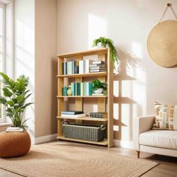 This Marleee Bookcase was handcrafted in our Los Angeles workshop from locally fallen Shamel ash.