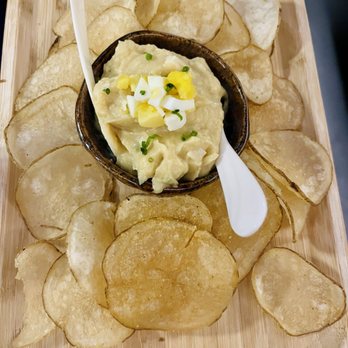 Bar Kada - Salt and vinegar chips with potato and egg dip (tomago sarada) - Lounges Near Me - Winter Park, Florida