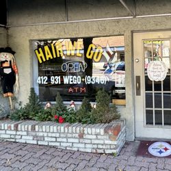 Hair We Go Salon - Front entrance to building