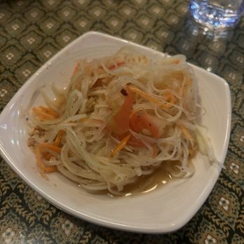 Siam Cafe - green papaya Somtum Salad - Thai Near Me - Nashville, Tennessee