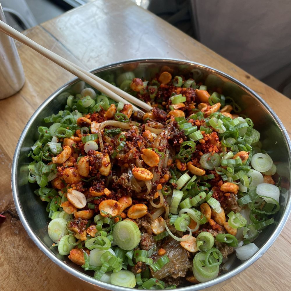 Spork - Dan Dan noodles-delicious and satisfying-so many great flavors - Mexican Near Me - Bend, Oregon Spork - Dan Dan noodles-delicious and satisfying-so many great flavors - Mexican Near Me - Bend, Oregon
