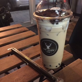 The Alley - Garden milk tea. Oreo crumbs on top. Nothing special. - Coffee & Tea Near Me - Markham, Ontario The Alley - Garden milk tea. Oreo crumbs on top. Nothing special. - Coffee & Tea Near Me - Markham, Ontario