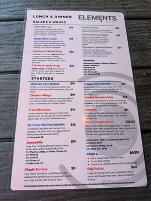 Menu photo 2 Elements Eatery & Bar South Lake Tahoe, CA Menu photo 2 Elements Eatery & Bar South Lake Tahoe, CA