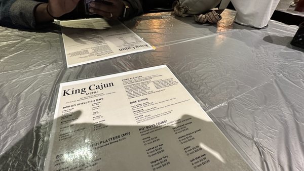 Menu photo 1 King Cajun Crawfish Orlando, FL