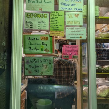 Black Bear Coffee - Window with menu - Coffee & Tea Near Me - Anchorage, Alaska
