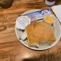 Lone Star Charlie's Family Restaurant - Baked potatoe toppings & roll