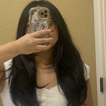 Primorosa Salon - Haircut with face framing layers - Hair Salons Near Me - Hercules, California