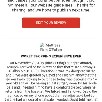 Mattress Firm OFallon - They wouldn't let me post it on their page - Mattresses Near Me - O'Fallon, Missouri Mattress Firm OFallon - They wouldn't let me post it on their page - Mattresses Near Me - O'Fallon, Missouri