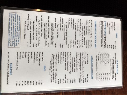 Menu photo 4 Schooner's Restaurant Hull, MA