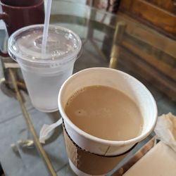 The Oswego Tea Company - This is the coffee that was spilled in my lap. We waited 12 minutes to take a sip and it was still too hot to drink.