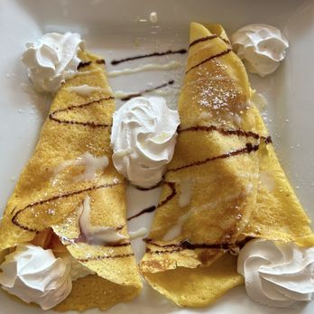 Fresco On First - Crepes- peaches and cottage cheese - Cafes Near Me - Dixon, Illinois