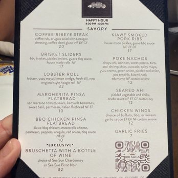 100 Sails Restaurant & Bar - Great Happy Hour Menu - Buffets Near Me - Honolulu, Hawaii
