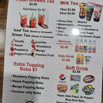 Ichiban Ramen - Drinks and boba tea menu - Ramen Near Me - Tyler, Texas Ichiban Ramen - Drinks and boba tea menu - Ramen Near Me - Tyler, Texas