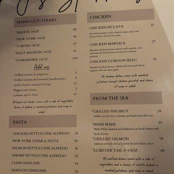 J’s Steakhouse - Entree Menu - Steakhouses Near Me - Klamath Falls, Oregon J’s Steakhouse - Entree Menu - Steakhouses Near Me - Klamath Falls, Oregon