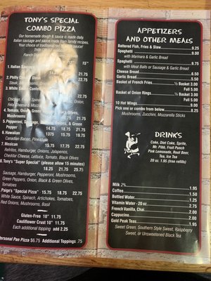 Menu photo 3 Bob & Tony's Pizza Estes Park, CO