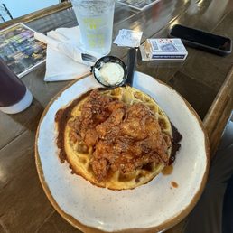 Chicken and Waffles (Hot Honey Tossed)
