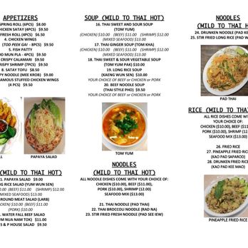 S&P Kitchen - Updated menu May 2020 - Thai Near Me - Honolulu, Hawaii
