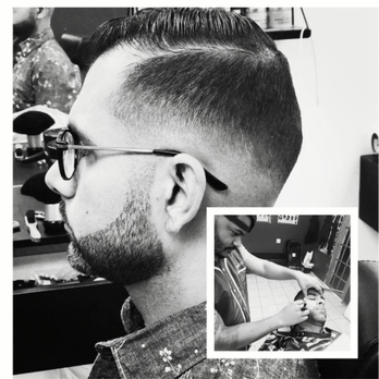 Juanchi The Barber - The man in action and the finished product - perfect cut and fade! - Barbers Near Me - Pembroke Pines, Florida Juanchi The Barber - The man in action and the finished product - perfect cut and fade! - Barbers Near Me - Pembroke Pines, Florida