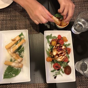 Angels Kitchen - Buffalo mozzarella salad  and  polenta fries - New American Near Me - Jamestown, Rhode Island